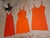 Pack X3 Vestidos Bengalina "Naranja" - comprar online