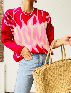 Sweater Amour rosa en internet
