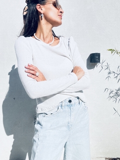 Blusa Tiffany lurex blanca en internet