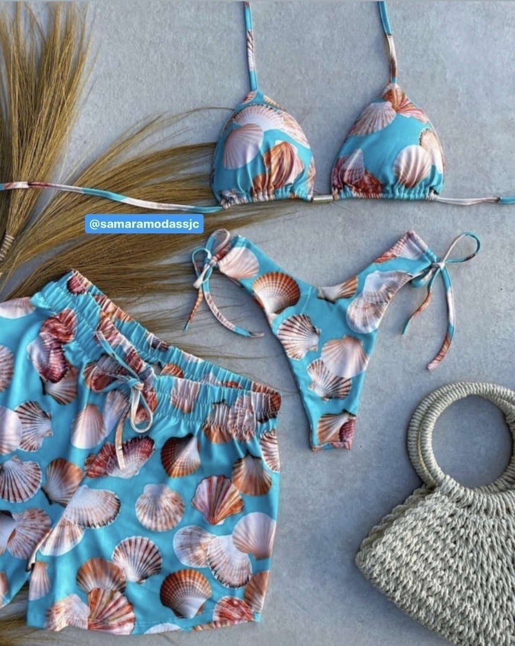 Trikini com shorts
