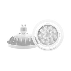 Ar111 LED 15w. Carcasa Blanca MACROLED