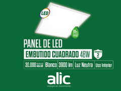 Panel Led 60x60 48w ALIC - CENTRAL DE ILUMINACION