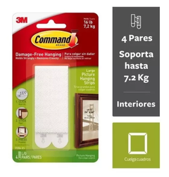 Tiras Abrojo Para Colgar Cuadros 7,2kg Bco/Ngo - comprar online