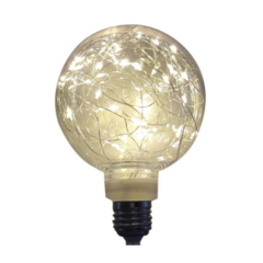 Lampara Led Globo Glitter Brillante G120 Luz Calida 1.5w