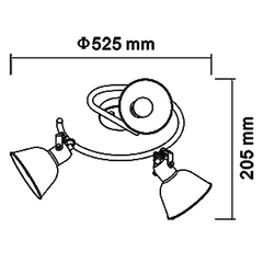 Aplique Pared LEONORA 3 Luces - comprar online