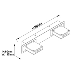 Aplique OLIVO 2 Led 6w LC - comprar online