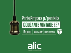 Colgante RETRO Bronce p/pantalla - comprar online