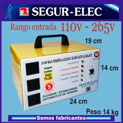 ELEVADOR ESTABILIZADOR PORTÁTIL 3500W RANGO 110-265V - Segur-Elec · Elevadores de Tensión Automáticos