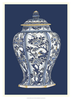 gravura vaso porcelana antigo