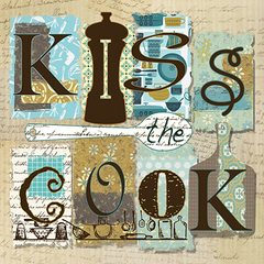 2 Gravuras Kiss the Cook e The Kitchen is Open na internet