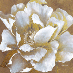gravura de flores dourada para quadro