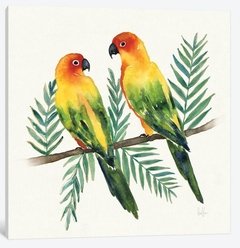 Tropical Fun Bird III (Leafy Branch) -Harriet Sussman