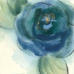 Gravura de Flores Azul
