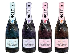 Gravura de bebidas champagne