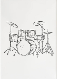 Minimalist Drums Sketch - Namiby