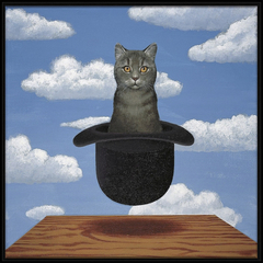 Magritte Cat e Van Gogh Arles Cat - Chameleon Design