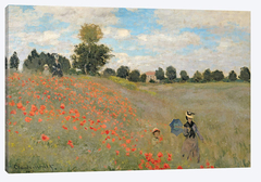 Gravura Claude Monet -  Campo de Papoulas em Argenteuil