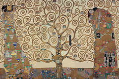 gravura klimt a árvore da vida