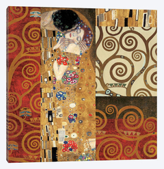 O Beijo, detalhe de Gustav Klimt na internet