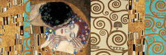gravura o beijo do Gustava Klimt