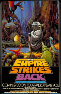 Pôster Cinema - Star Wars: The Empire Strikes Back Vintage