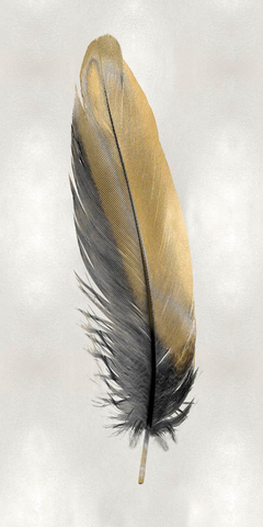 Gold Feather on Silver I - Julia Bosco - comprar online