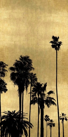Palm Silhouette on Gold III - Kate Bennett