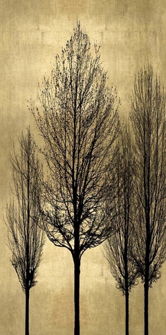 Tree Silhutette on Gold II - Kate Bennett