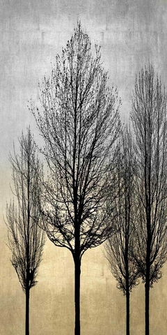 Trees on Silver & Gold II - Kate Bennett