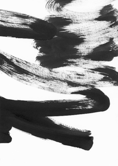 Black and White Strokes 5 por Iris Lehnhardt