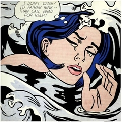 DROWNING GIRL - Roy Lichtenstein - comprar online