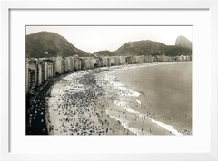 Fotografia Com Moldura Rio Antigo - Praia de Copacabana II - Pictus - Quadros, Gravuras e Posters -Entrega em Todo Brasil