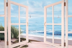 Sandpiper Beach Door - Diane Romanello