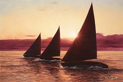 Poster com barcos