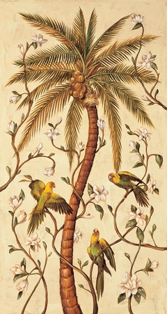 quadro com coqueiro tropical