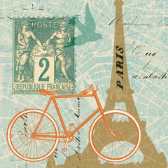 Postcard from Paris and London Collage - Sue Schlabach na internet