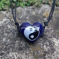 Colar aromático difusor pessoal de cerâmica - yin/yang- coração - 2 cores - comprar online