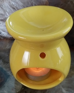 Imagem do Aromatizador cerâmica baguá Yin/Yang - amarelo