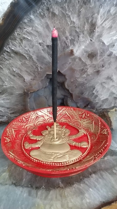 Incensário Ganesha de resina 12cm - 3 cores - comprar online