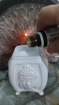Aromatizador rechaud de cerâmica - Budha branco na internet