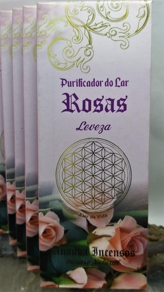 Incenso purificador do lar - rosas - Instituto Ananda - leveza - comprar online