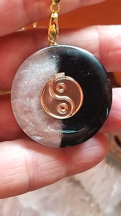 Orgonite pingente Yin/Yang - proteção -3,5cm - comprar online