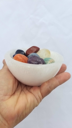 Tigela bowl de selenita 10cm - comprar online