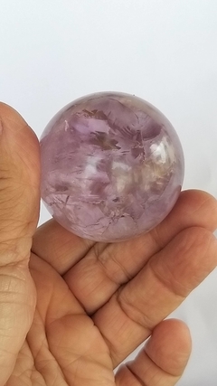 Esfera de ametista 5cm com suporte - 170g - espiritualidade na internet