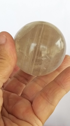 Esfera de cristal fumê com suporte 4,8cm- 159g -enrgizador - comprar online