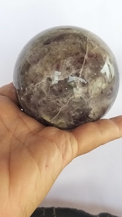Imagem do Esfera de ametista 7,3cm com suporte - 534g - espiritualidade