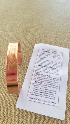 Pulseira de cobre luxor radiestesia e radiônica - P na internet