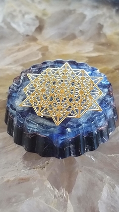 Orgonite de bolso geometria sagrada - proteção