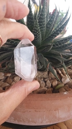 Cristal de quartzo tabular biterminado 5,5cm - 42g