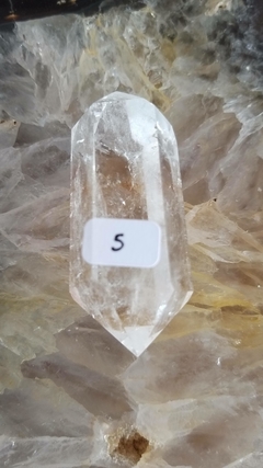 Cristal de quartzo biterminado 5,3cm - 35g - loja online